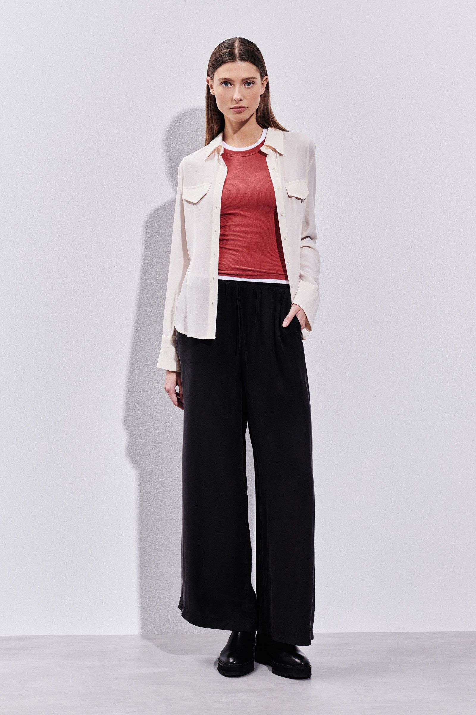 ORGANIC RIB LS TEE sold by Nude Lucy