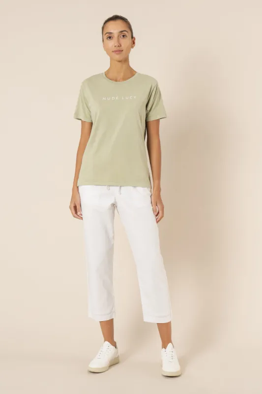 NUDE LUCY WASHED SLOGAN TEE sold by Nude Lucy