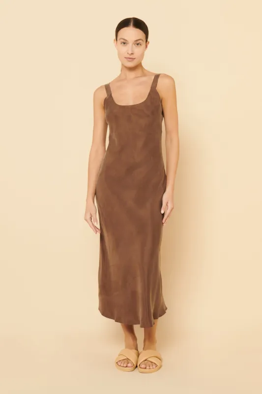ESME CUPRO SLIP DRESS sold by Nude Lucy
