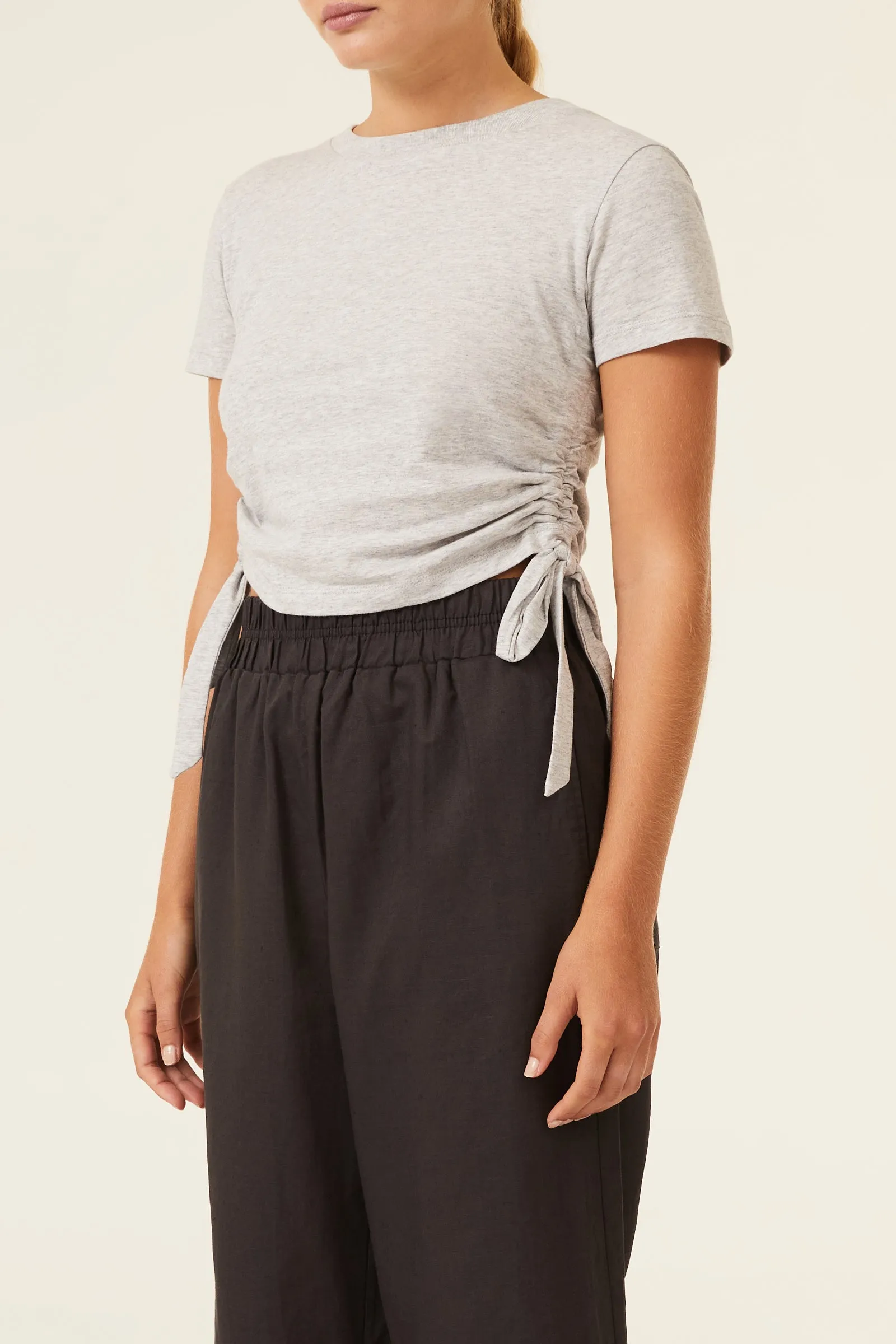 ROWAN ORGANIC DRAWSTRING TEE sold by Nude Lucy product image thumbnail 3
