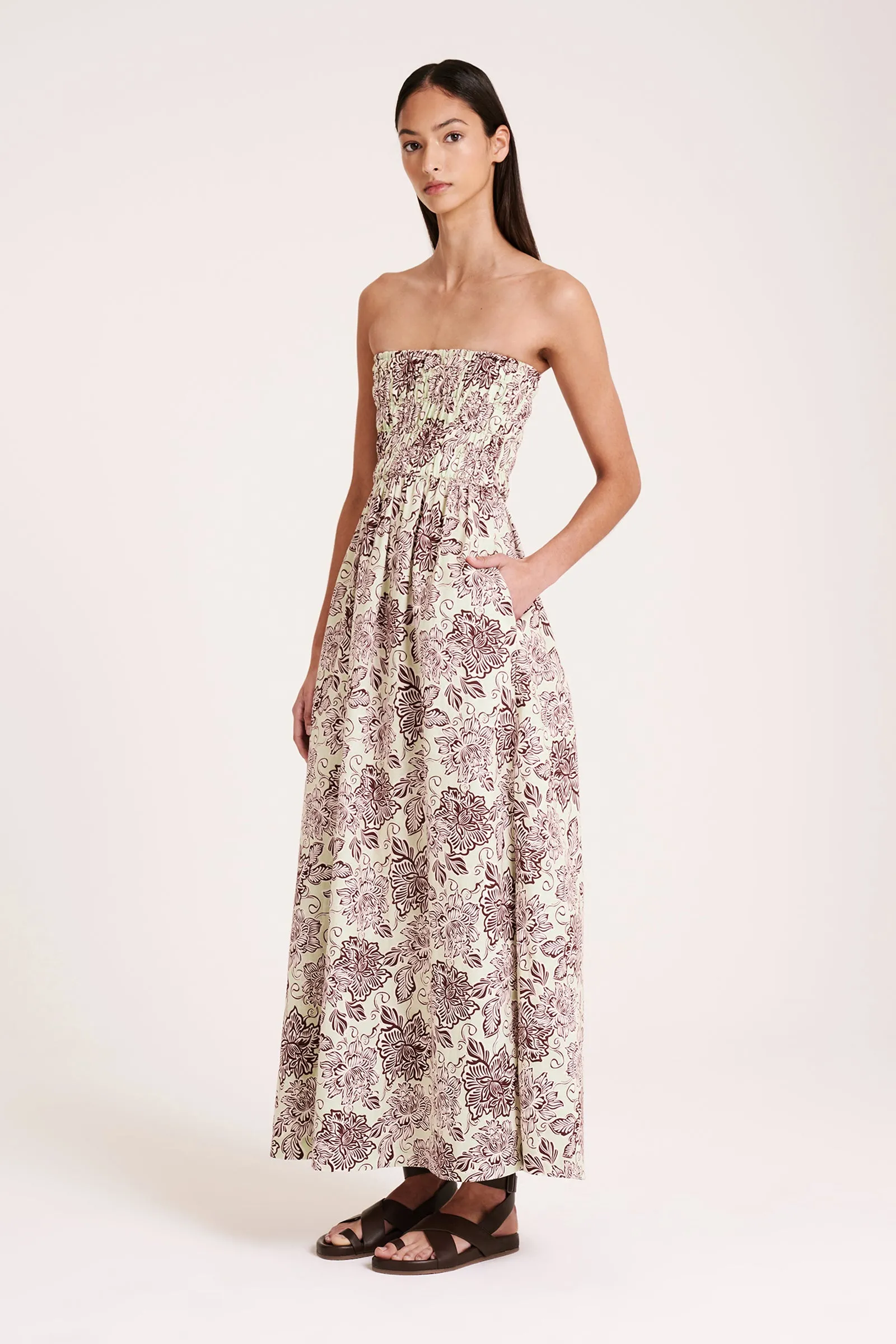 MISI LINEN MAXI DRESS sold by Nude Lucy product image thumbnail 2