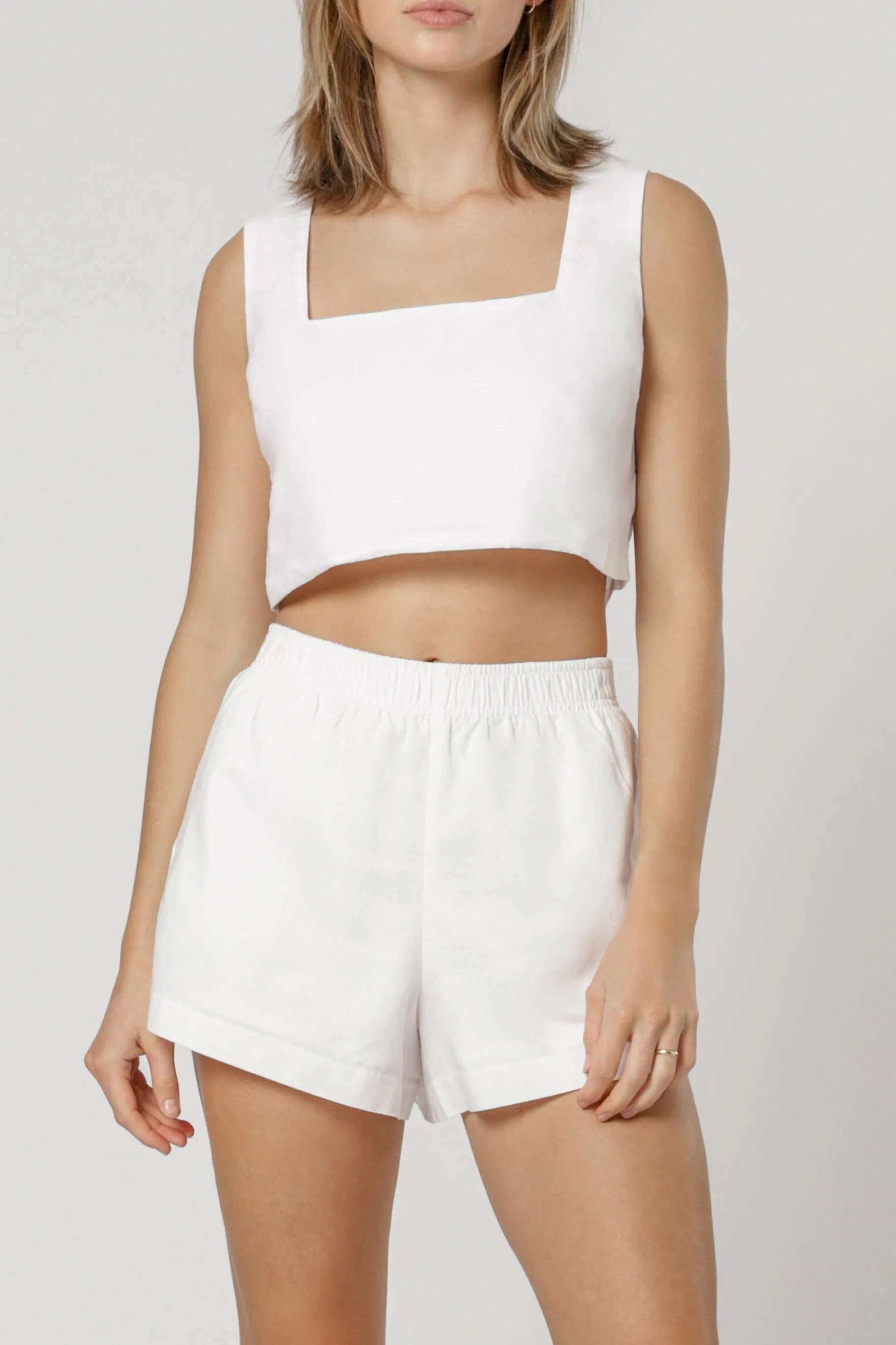 DARCY LINEN CAMI sold by Nude Lucy product image thumbnail 2