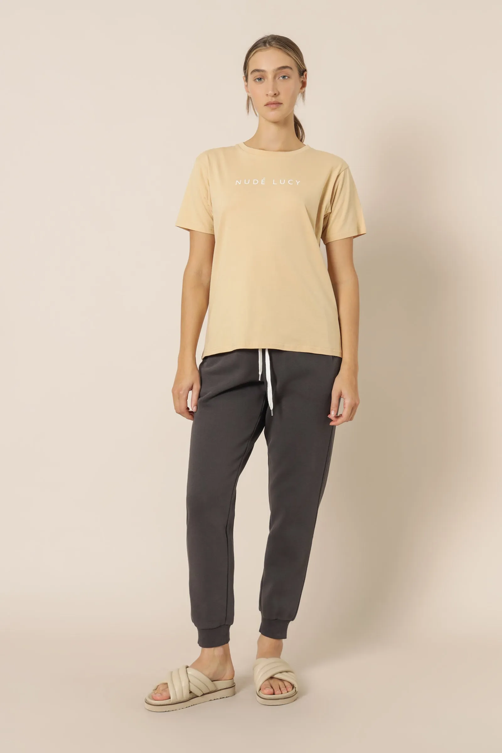 NUDE LUCY SLOGAN TEE sold by Nude Lucy