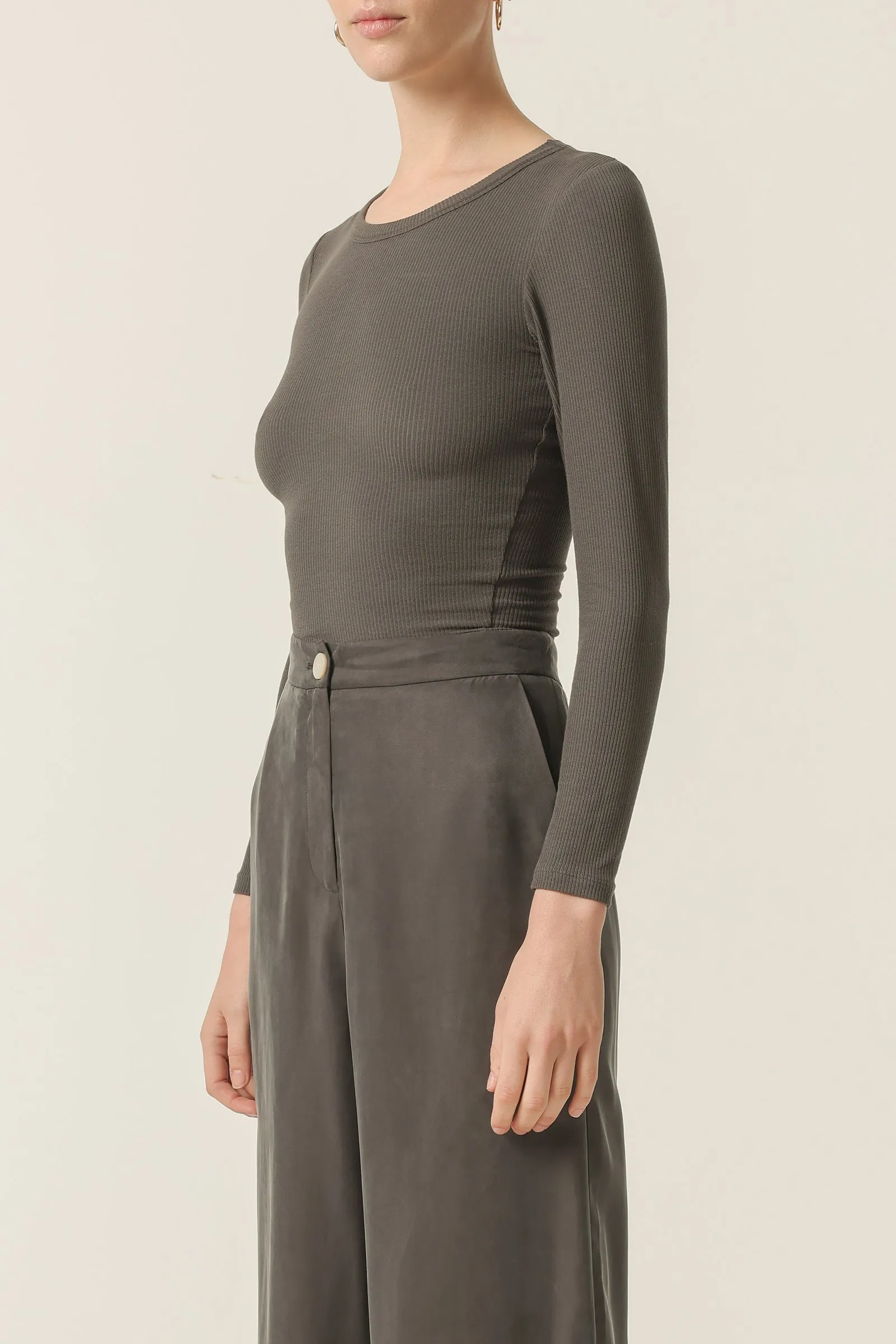 MONROE ORGANIC LS TEE sold by Nude Lucy product image thumbnail 3