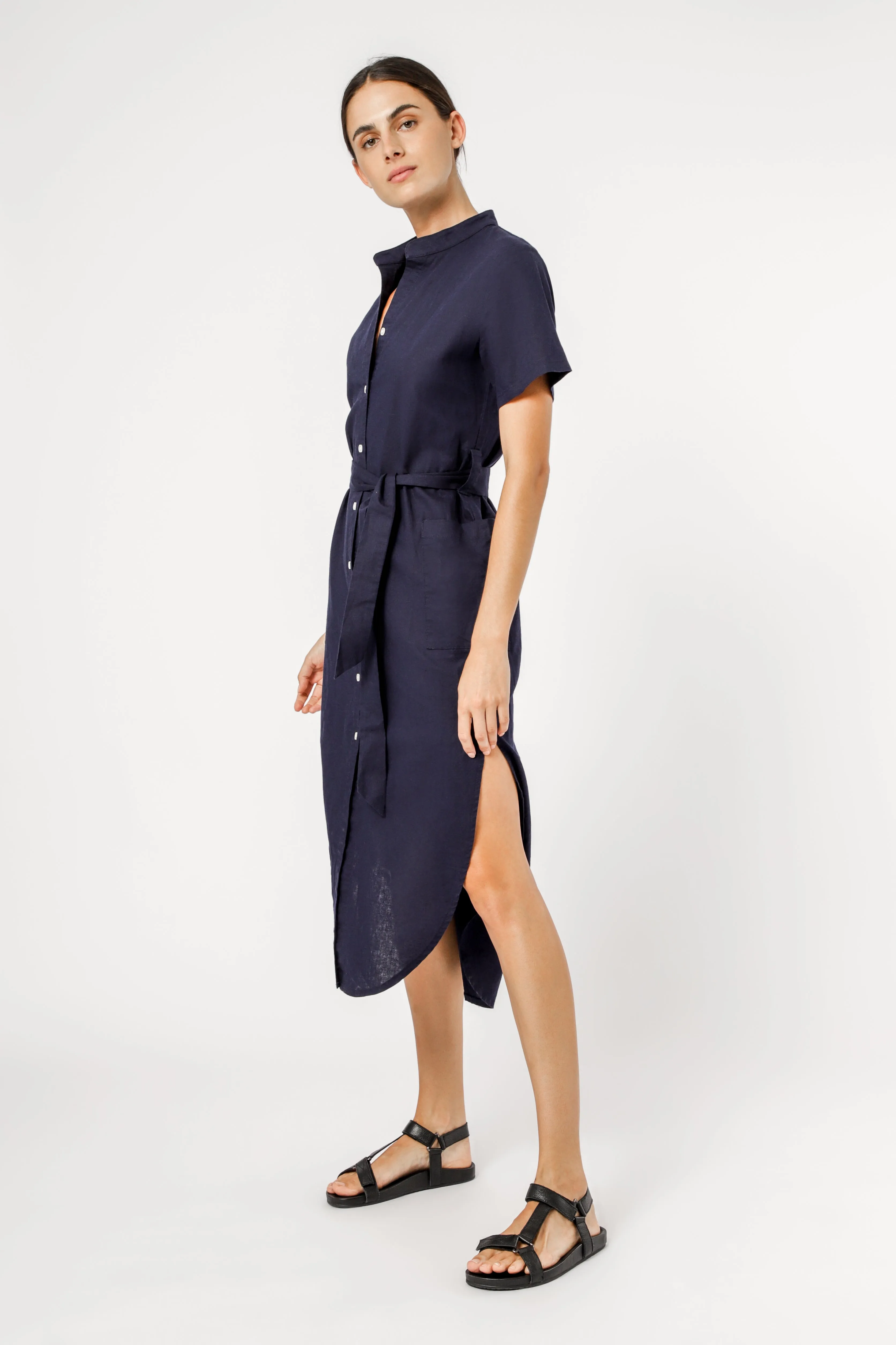 MAYA LINEN MAXI DRESS sold by Nude Lucy