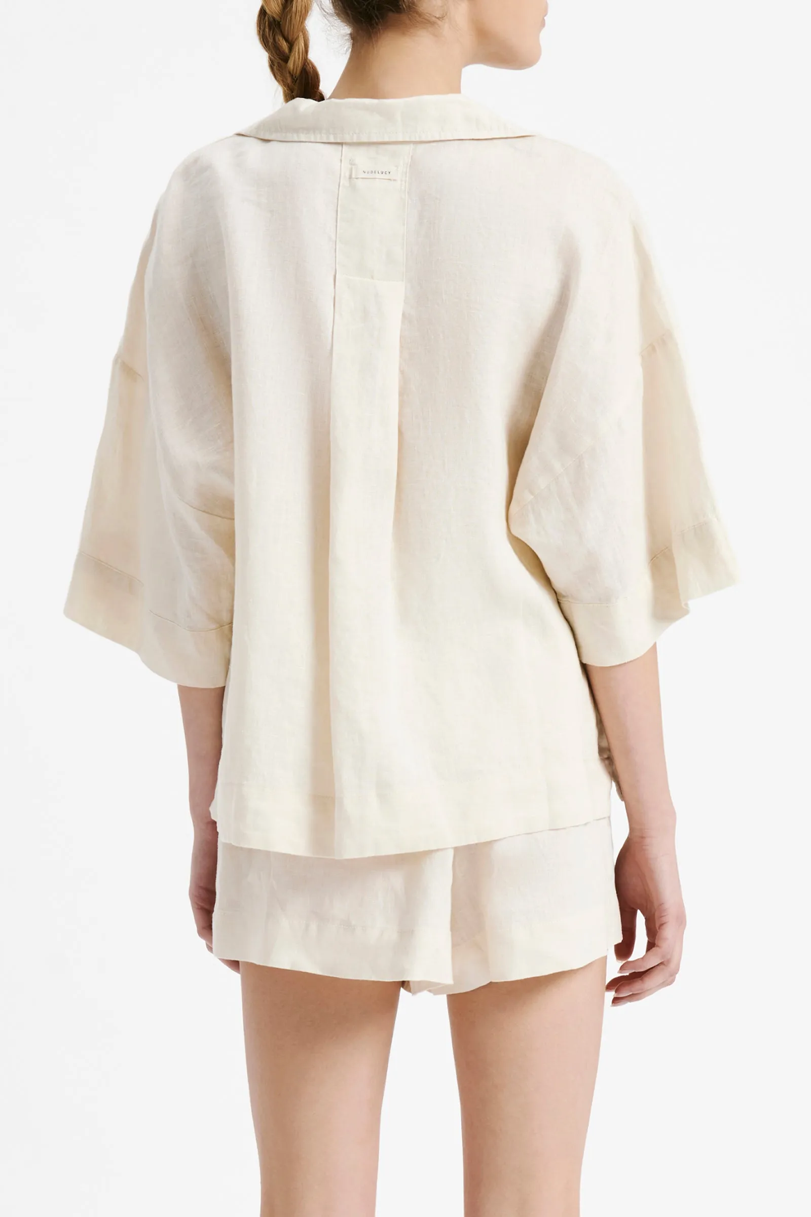 NUDE LINEN LOUNGE SHIRT sold by Nude Lucy product image thumbnail 5