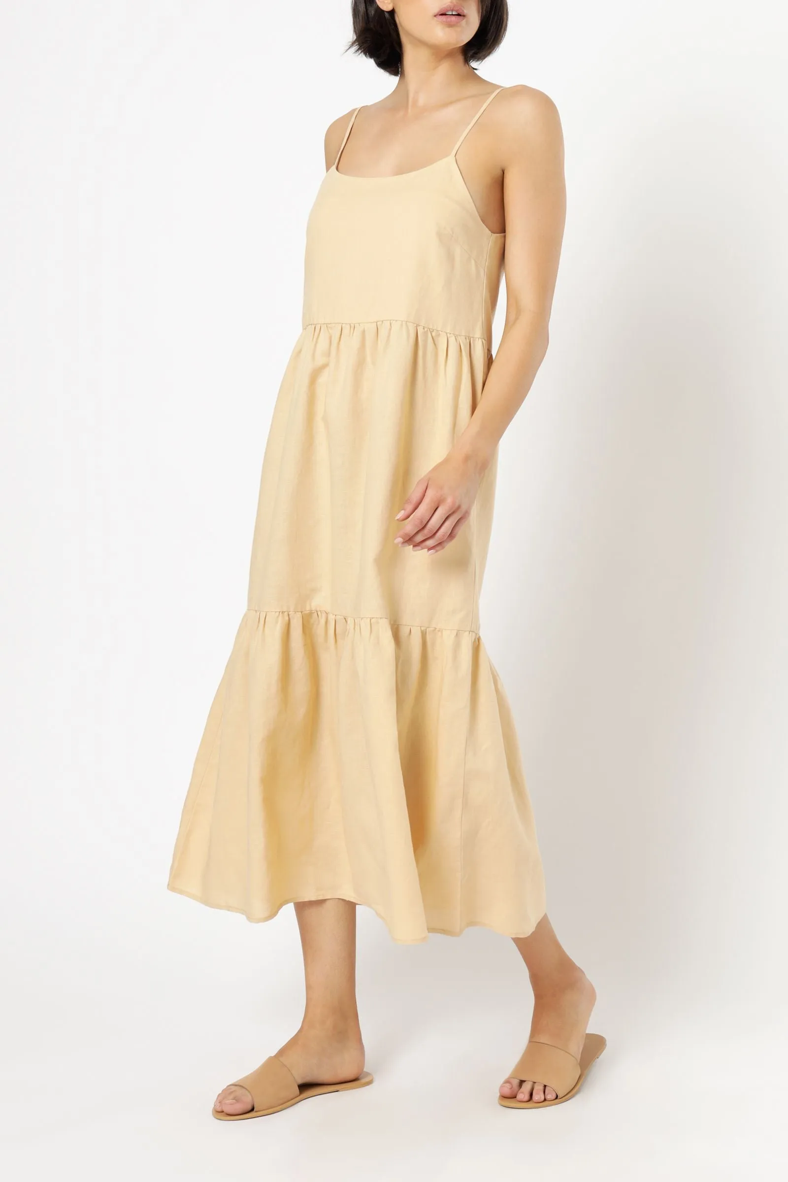 MILES LINEN MIDI DRESS sold by Nude Lucy product image thumbnail 2