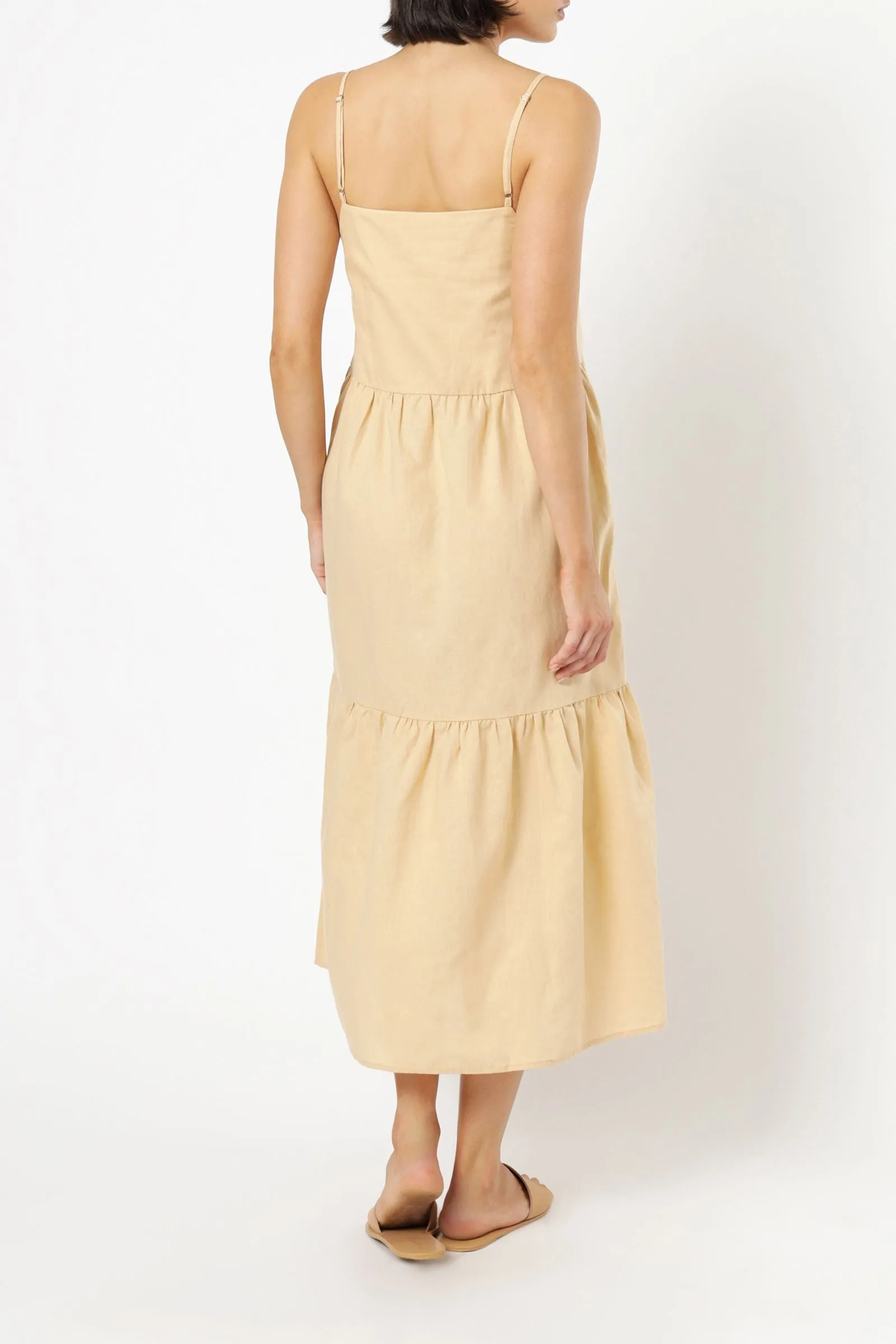MILES LINEN MIDI DRESS sold by Nude Lucy product image thumbnail 3