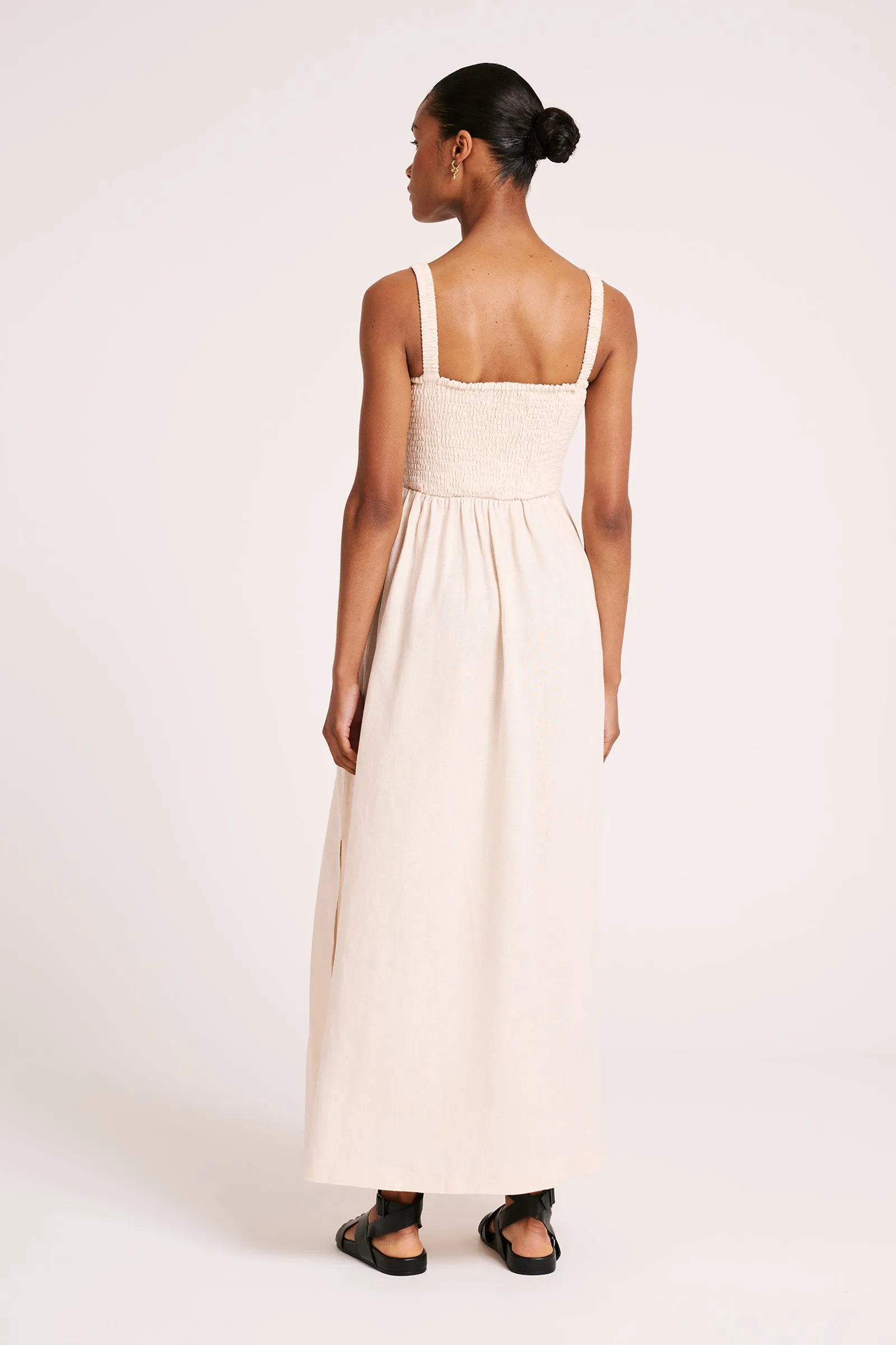 RYNN LINEN MAXI DRESS sold by Nude Lucy product image thumbnail 3
