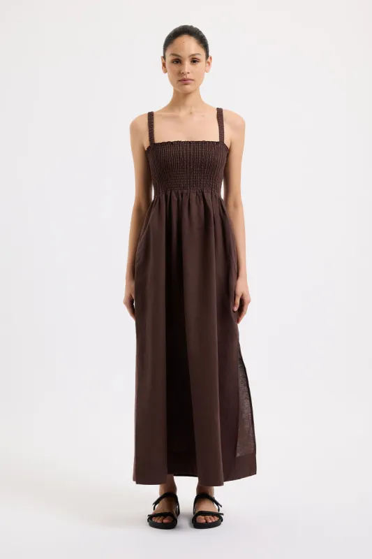 RYNN LINEN MAXI DRESS sold by Nude Lucy