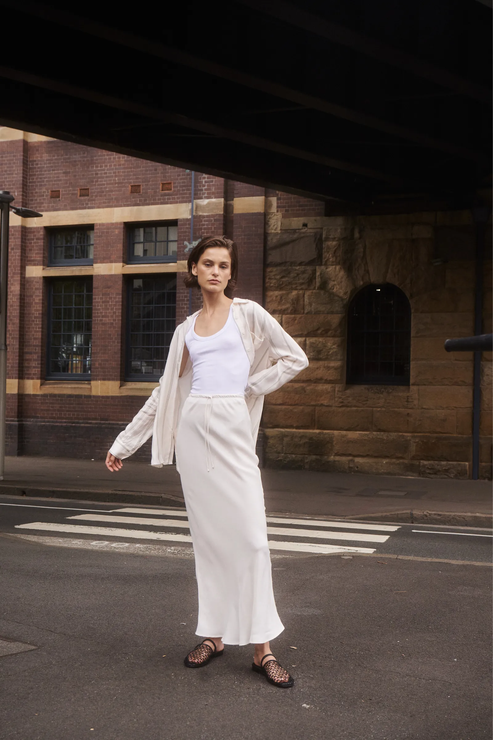 HAYZ CUPRO MAXI SKIRT sold by Nude Lucy product image thumbnail 2