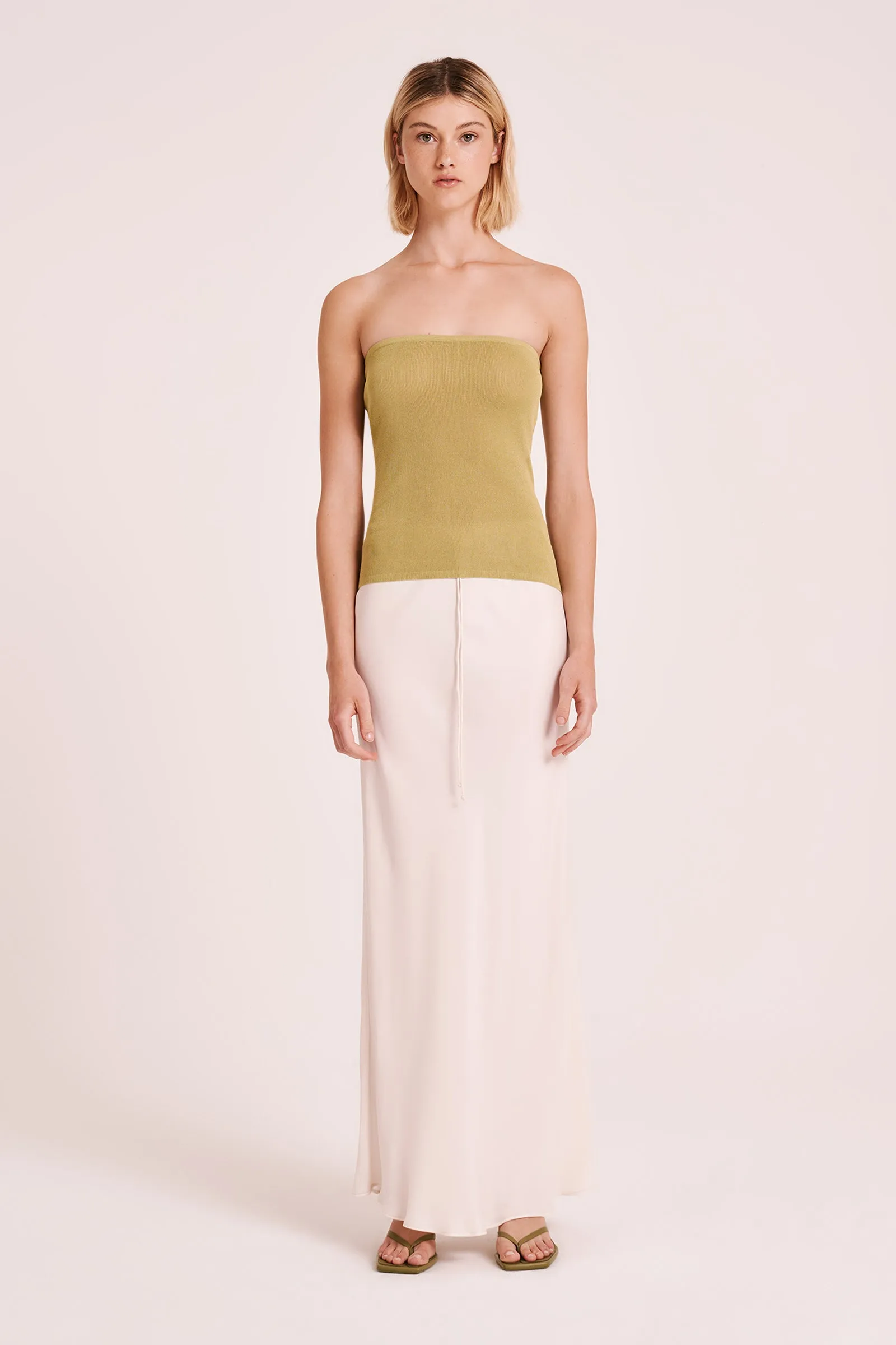 HAYZ CUPRO MAXI SKIRT sold by Nude Lucy