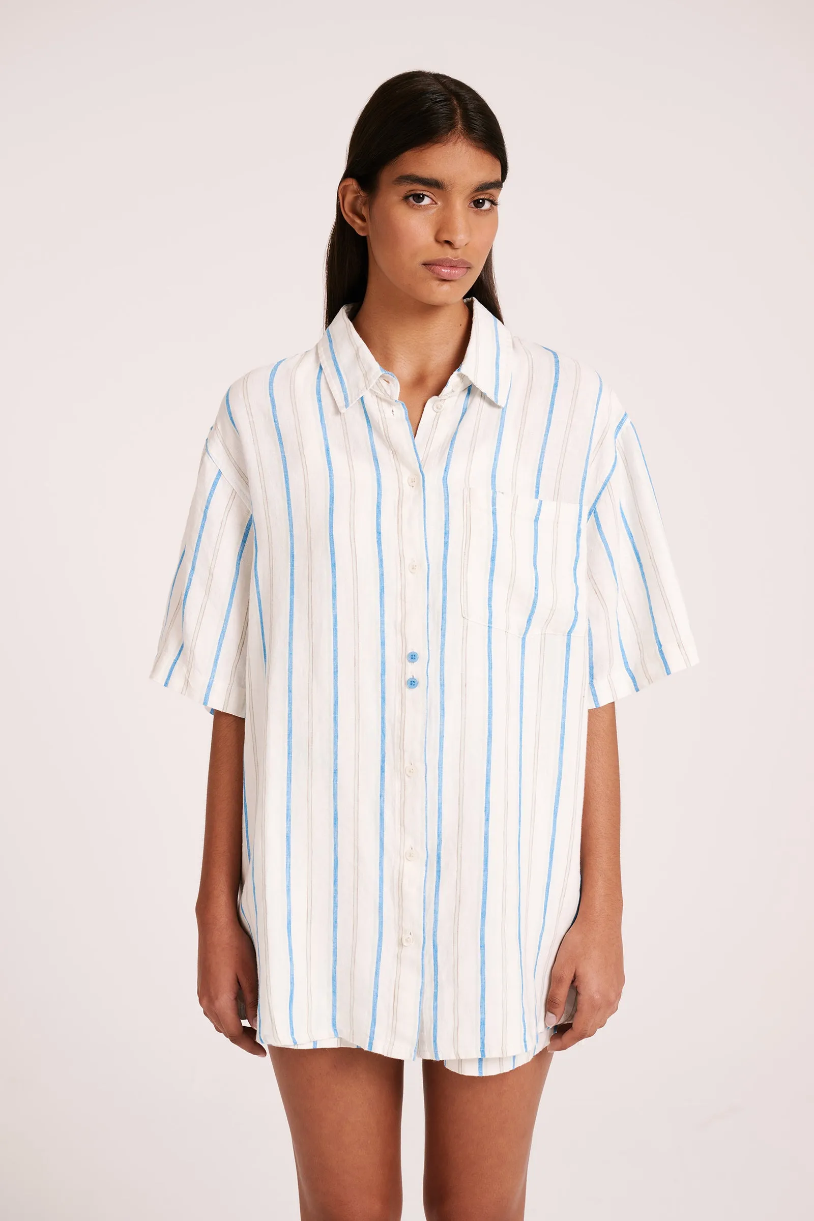 YIN LINEN SHIRT sold by Nude Lucy
