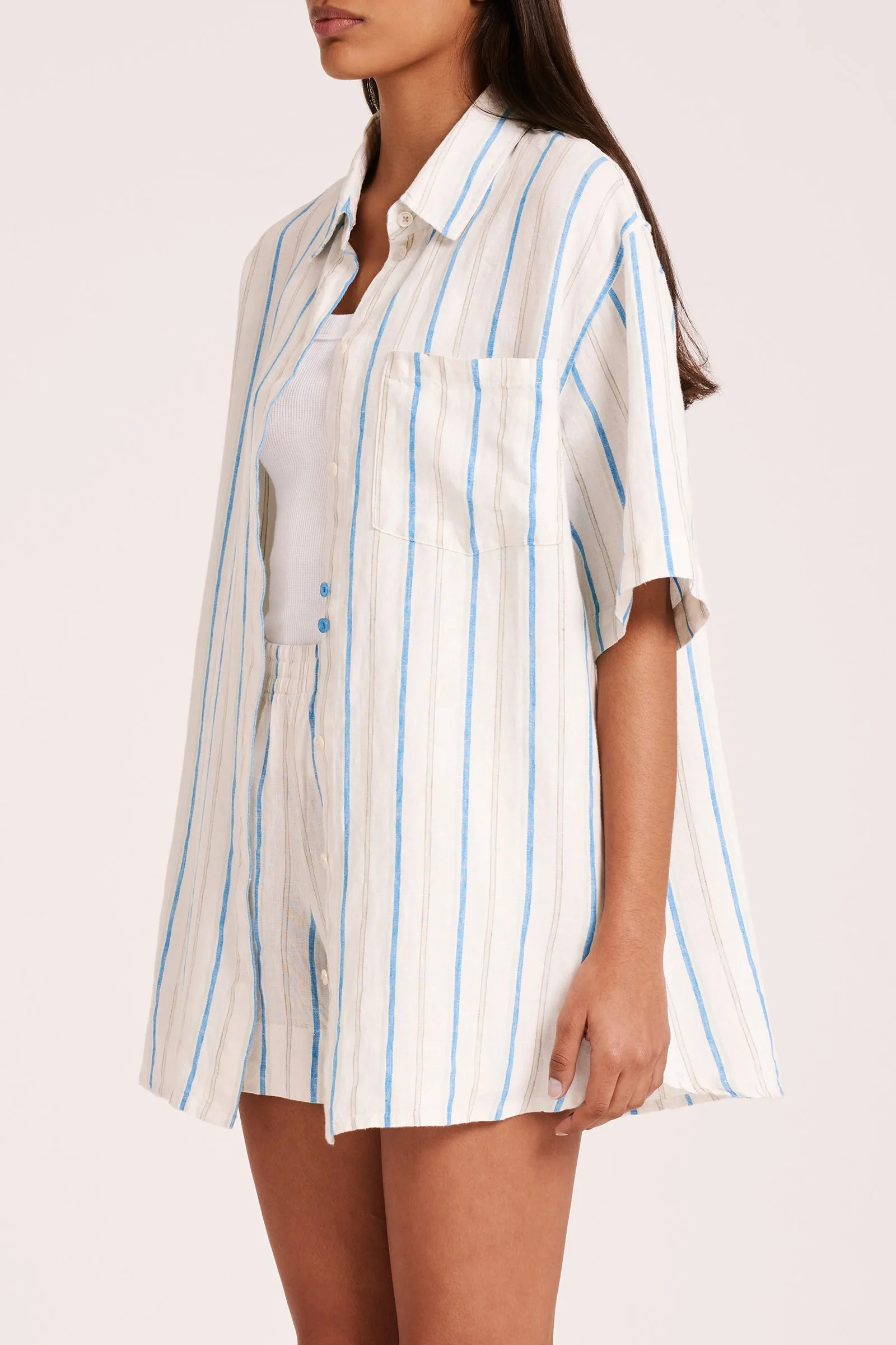 YIN LINEN SHIRT sold by Nude Lucy product image thumbnail 3