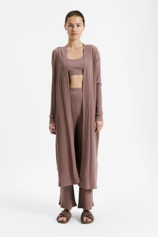 LOUNGE RIBBED CARDIGAN sold by Nude Lucy