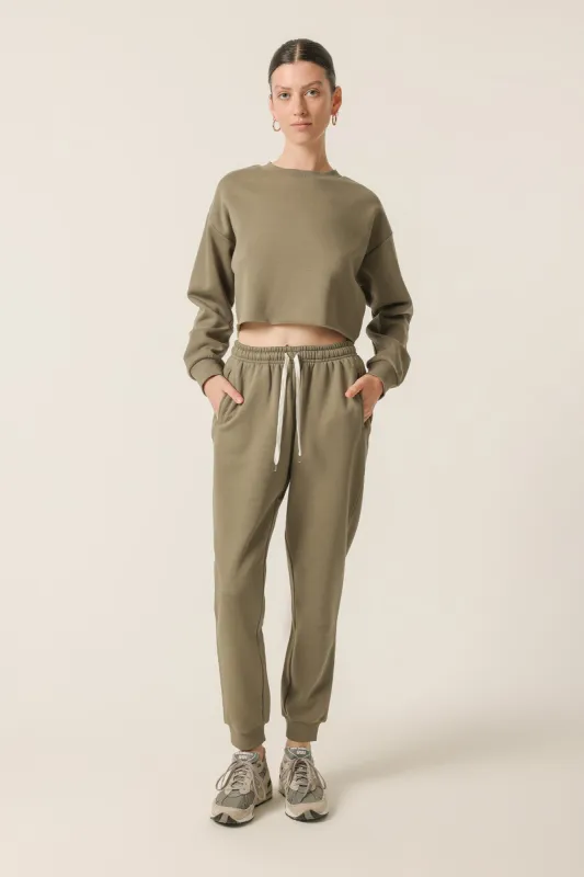 CARTER CLASSIC CROP SWEAT sold by Nude Lucy