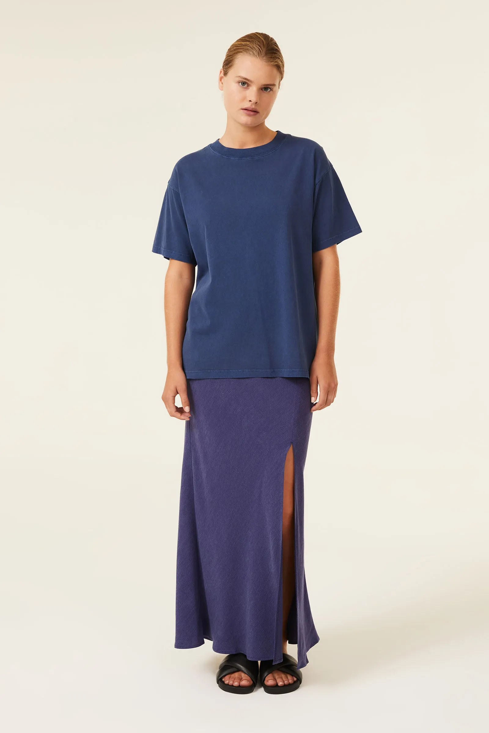 FRANKIE ORGANIC WASHED BF TEE sold by Nude Lucy