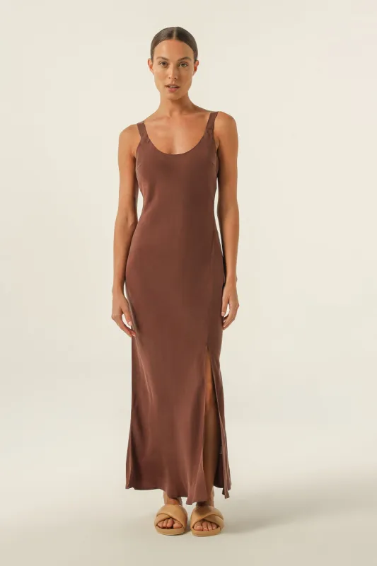 HARLOW CUPRO SLIP DRESS sold by Nude Lucy