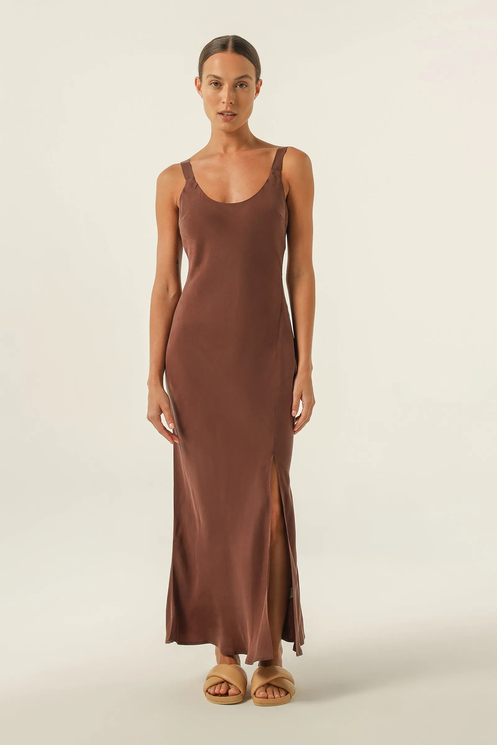 HARLOW CUPRO SLIP DRESS sold by Nude Lucy
