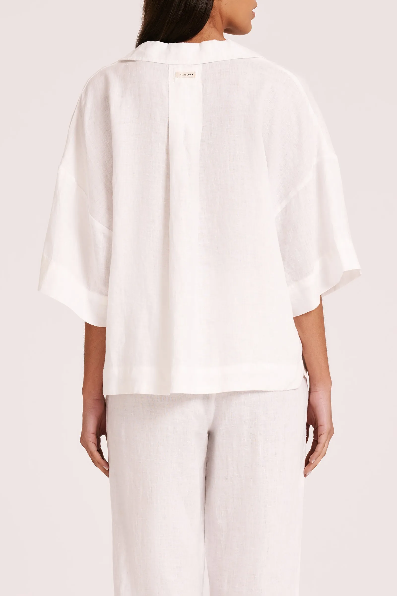 LOUNGE LINEN SHIRT sold by Nude Lucy product image thumbnail 4