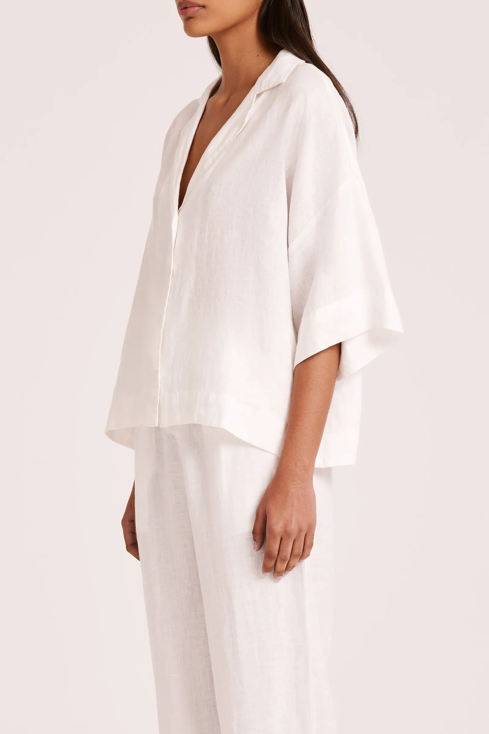 LOUNGE LINEN SHIRT sold by Nude Lucy product image thumbnail 3