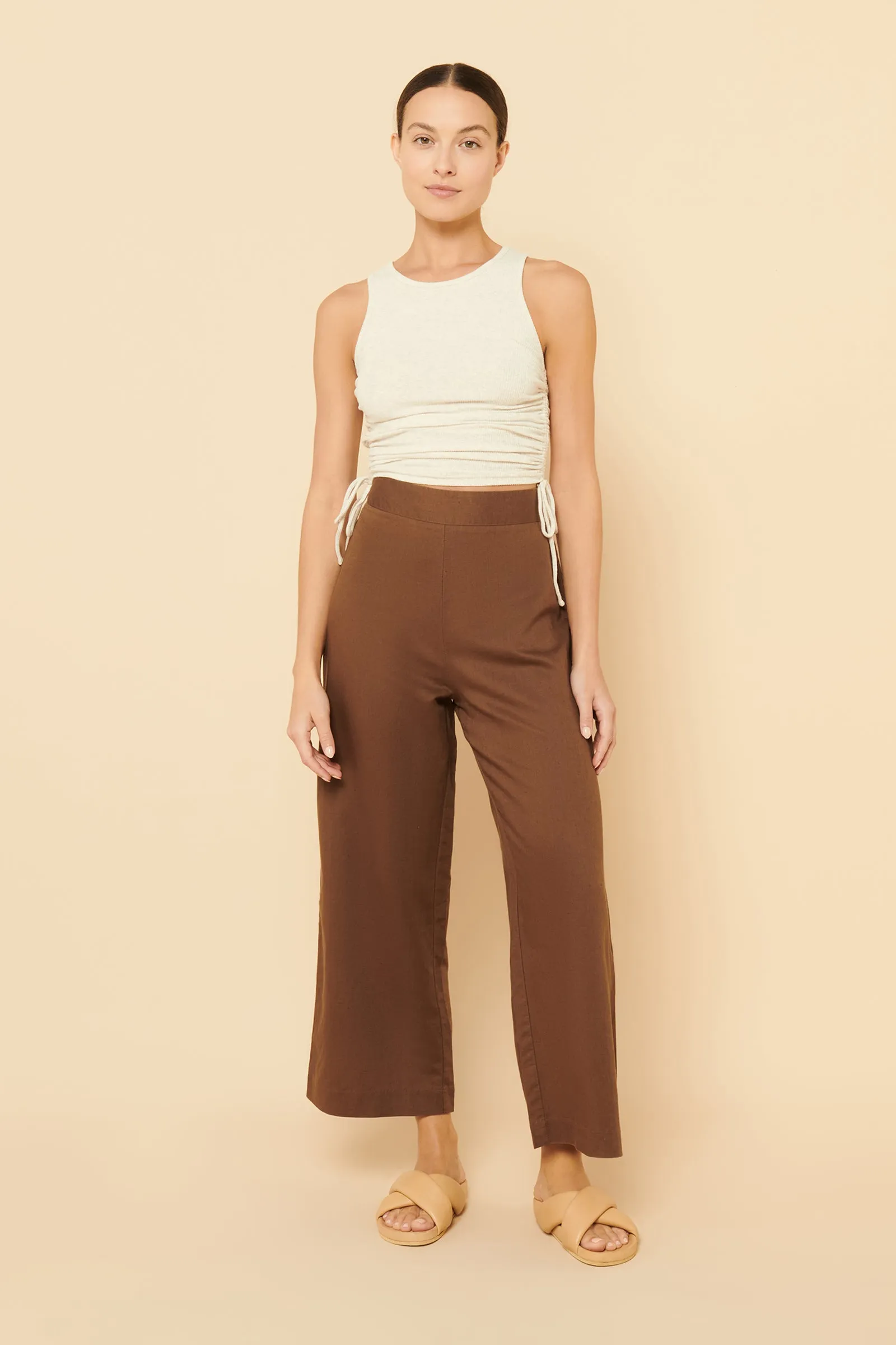 EVE ORGANIC DRAWSTRING TANK sold by Nude Lucy