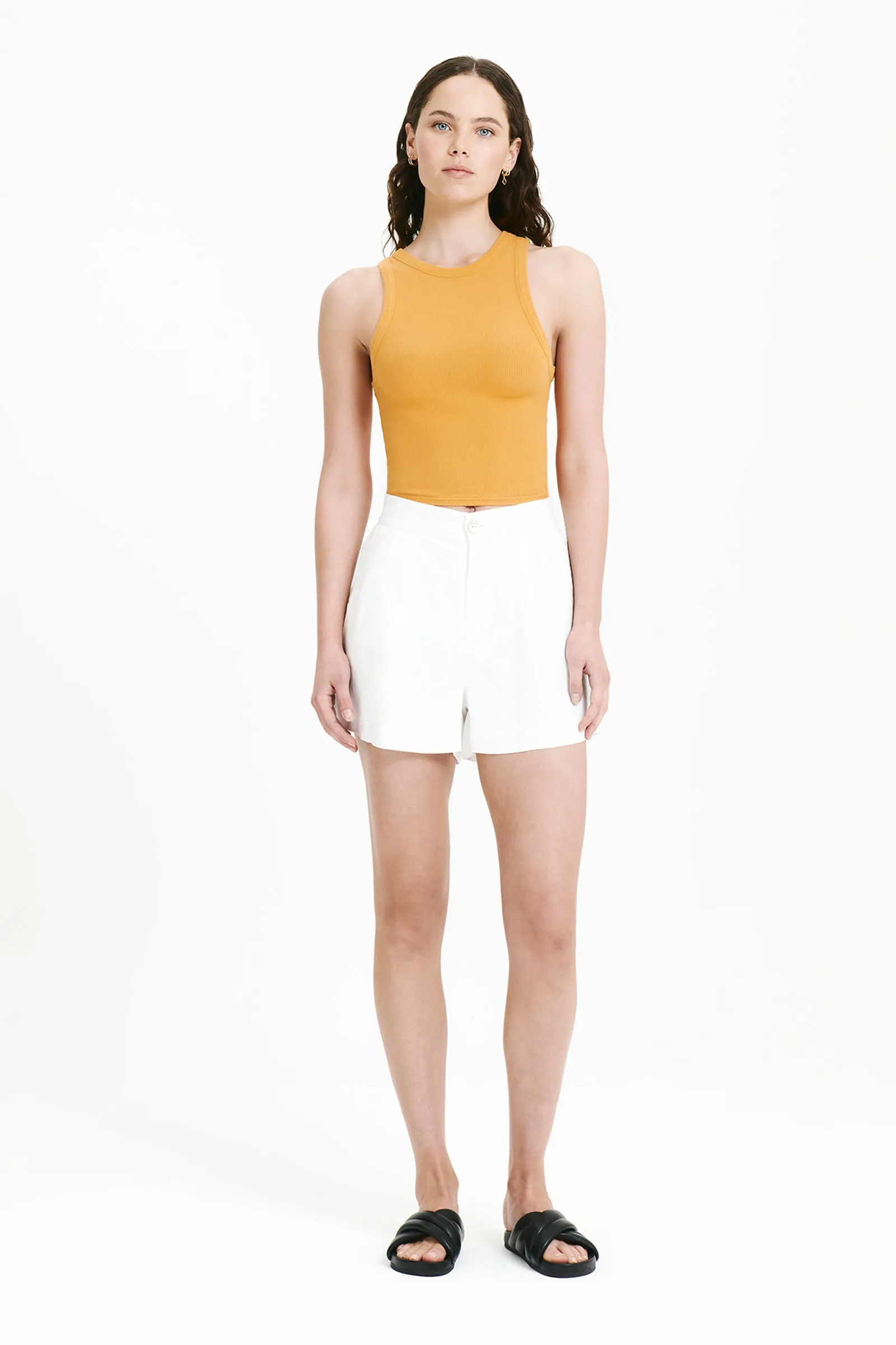 MONROE ORGANIC RIB TANK sold by Nude Lucy