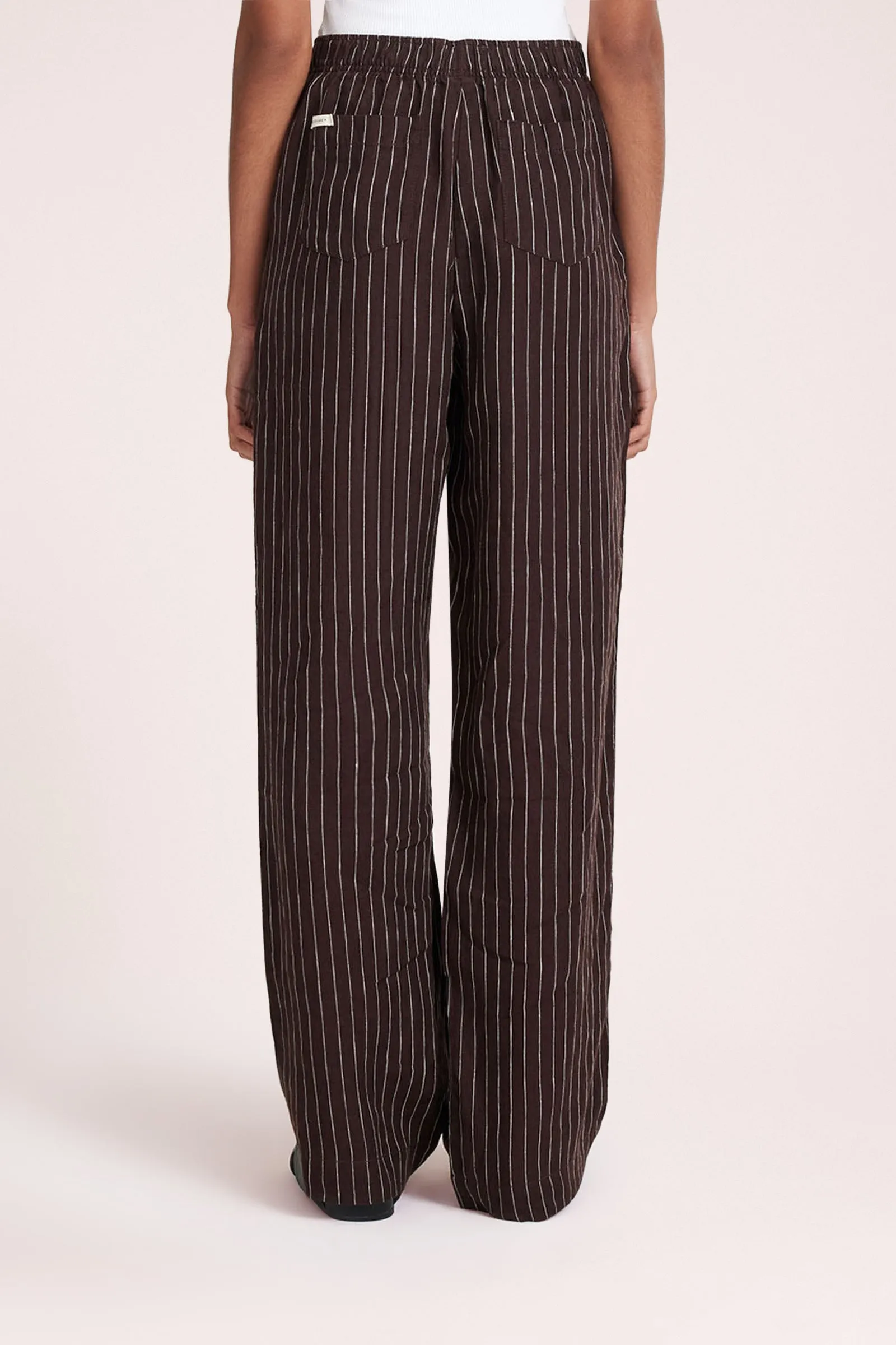 LOUNGE STRIPE LINEN PANT sold by Nude Lucy product image thumbnail 5