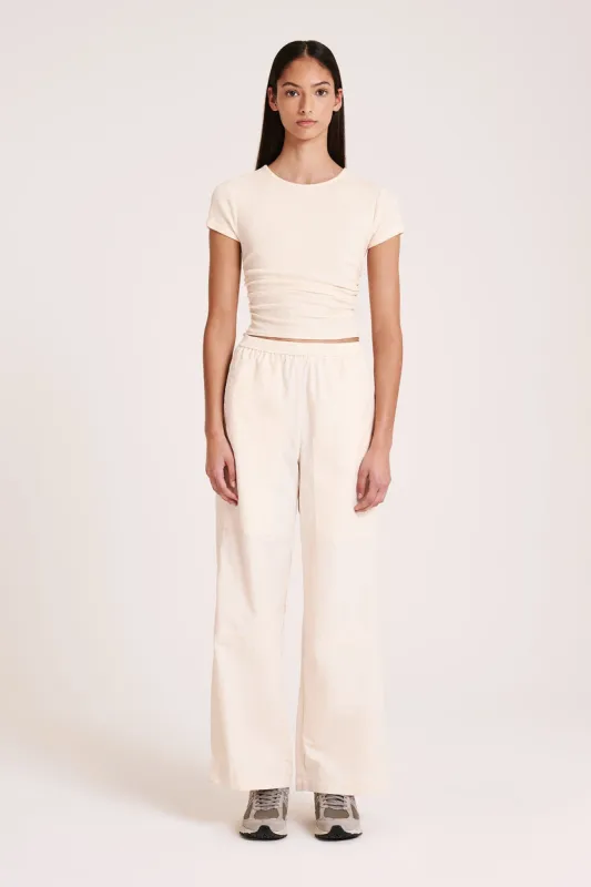 TYE GATHERED TEE sold by Nude Lucy