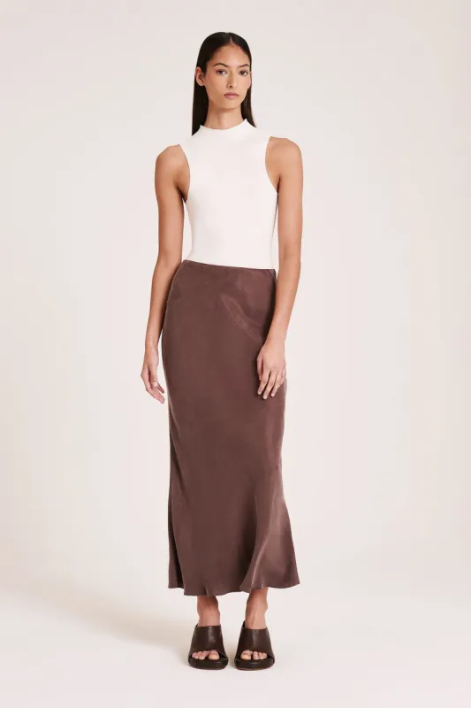 INES CUPRO SKIRT sold by Nude Lucy