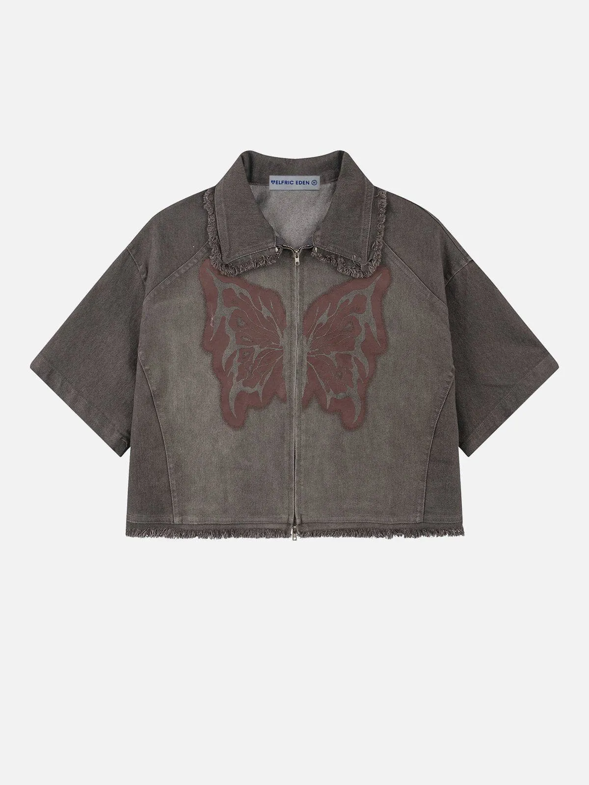 Aelfric Eden Butterfly Washed Denim Shirt sold by Aelfric Eden product image thumbnail 2
