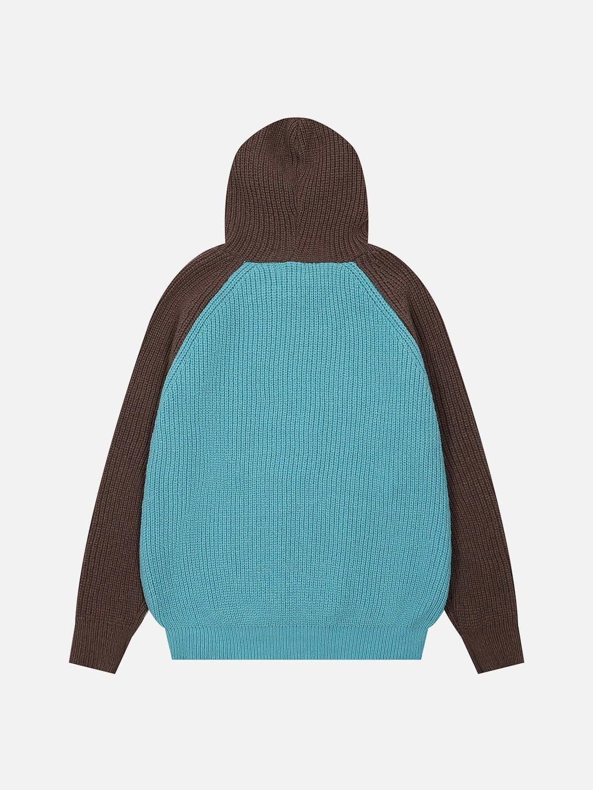 Aelfric Eden Patchwork Embroidery Letter Hoodie sold by Aelfric Eden product image thumbnail 3