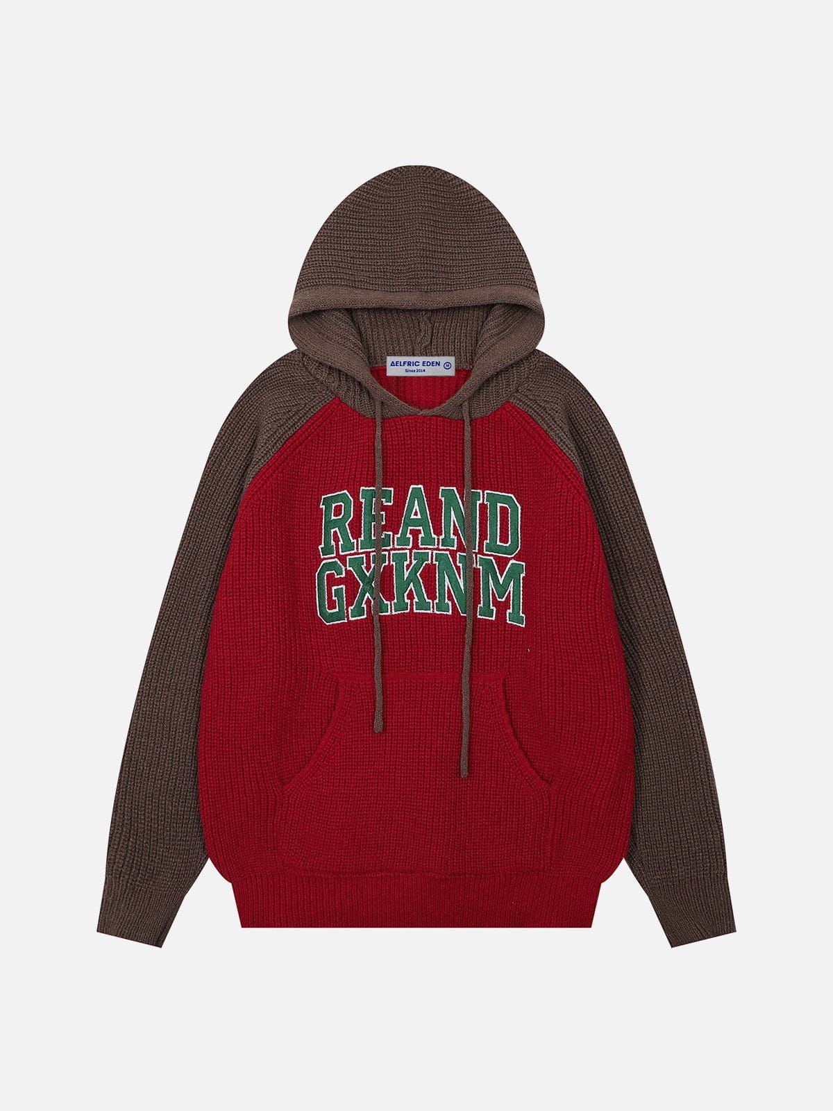 Aelfric Eden Patchwork Embroidery Letter Hoodie sold by Aelfric Eden product image thumbnail 2