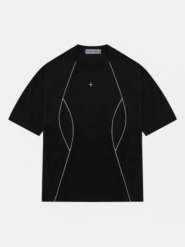 Aelfric Eden Reflective Strip Suede Tee sold by Aelfric Eden