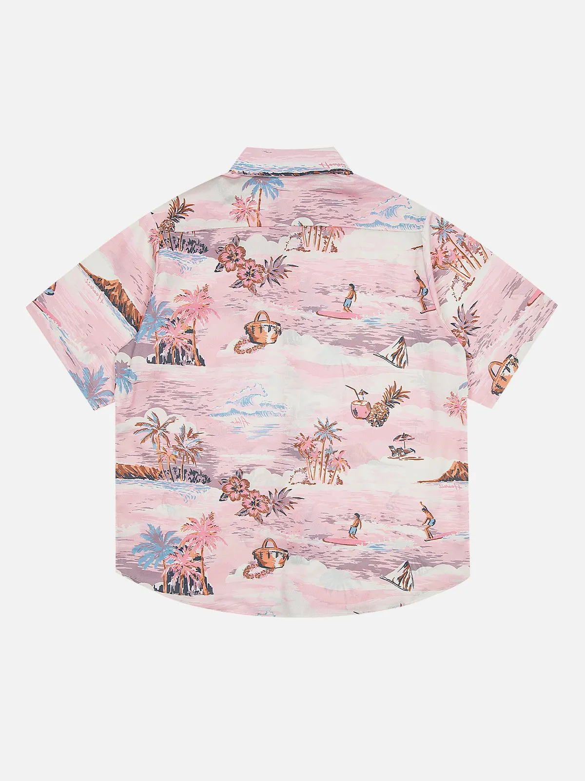 Aelfric Eden Surfing Print Short Sleeve Shirt sold by Aelfric Eden product image thumbnail 3