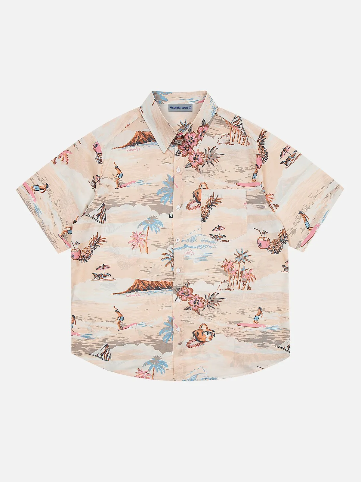 Aelfric Eden Surfing Print Short Sleeve Shirt sold by Aelfric Eden