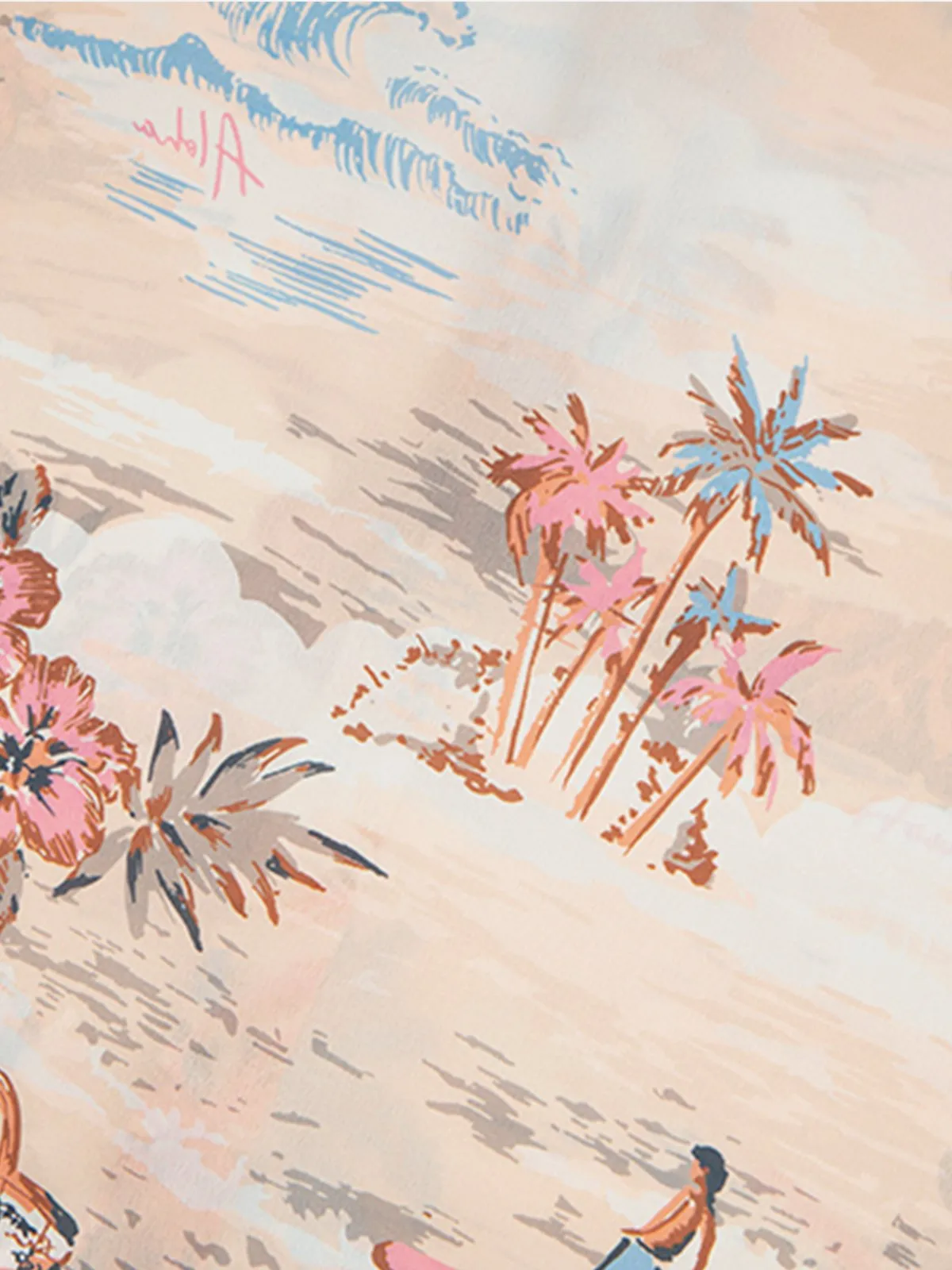 Aelfric Eden Surfing Print Short Sleeve Shirt sold by Aelfric Eden product image thumbnail 4