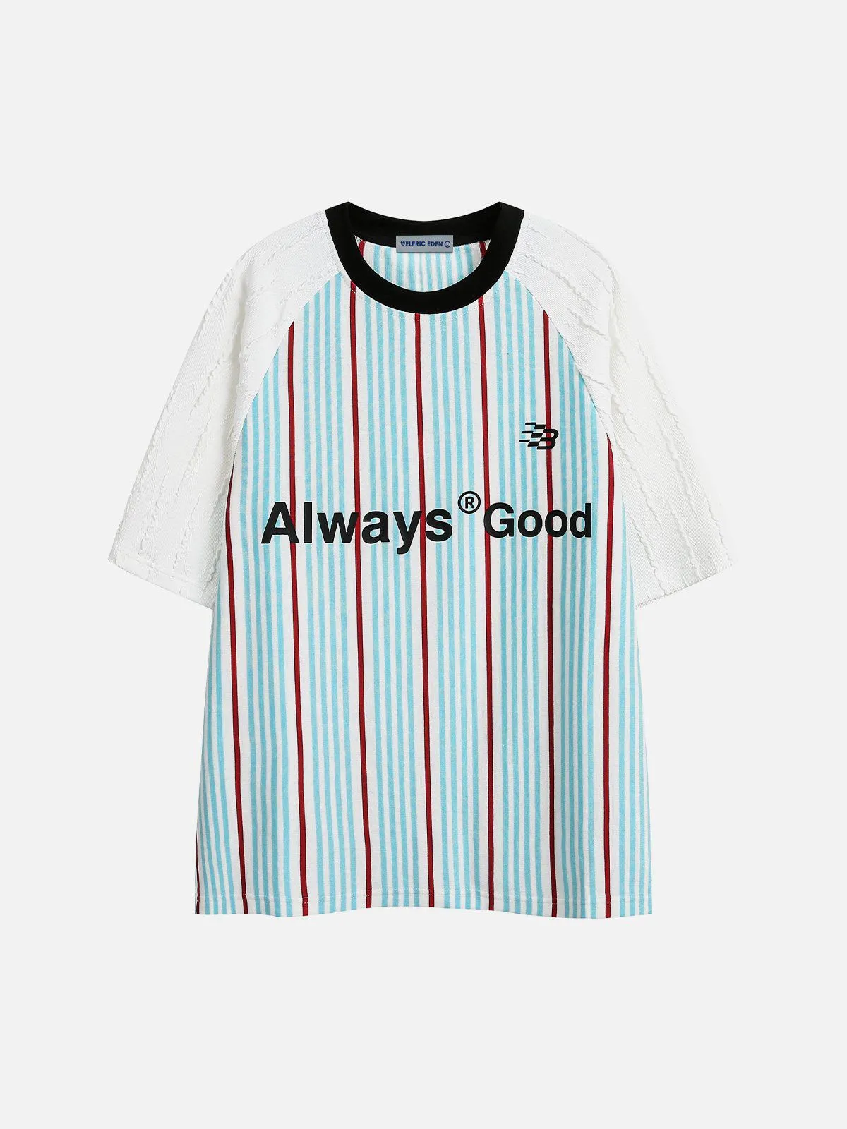 Aelfric Eden Stripe Texture Patchwork Tee sold by Aelfric Eden product image thumbnail 2