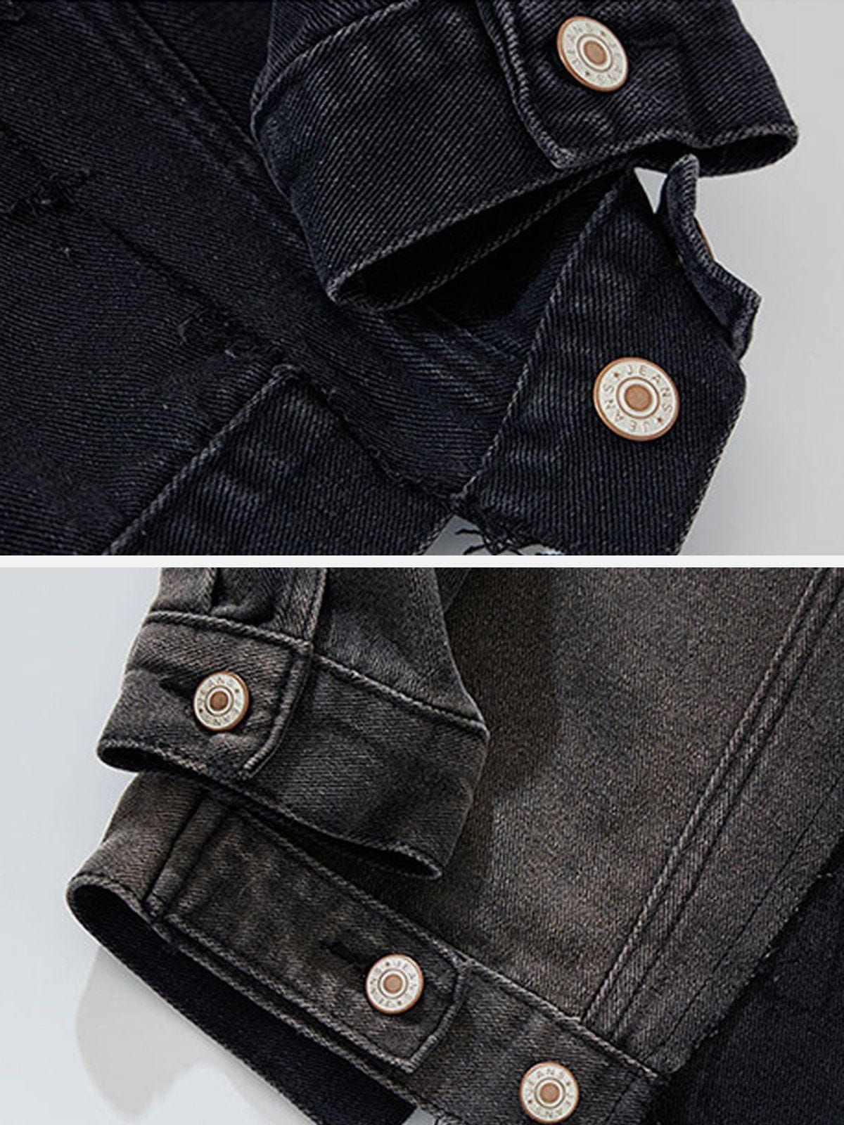 Aelfric Eden Patchwork Denim Jacket sold by Aelfric Eden product image thumbnail 5