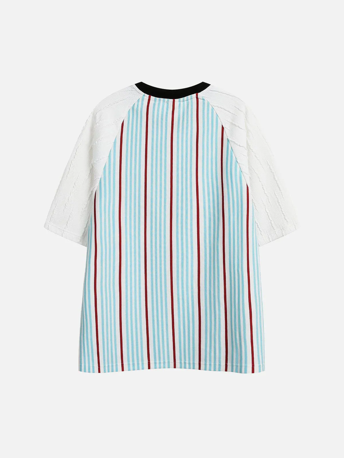 Aelfric Eden Stripe Texture Patchwork Tee sold by Aelfric Eden product image thumbnail 3
