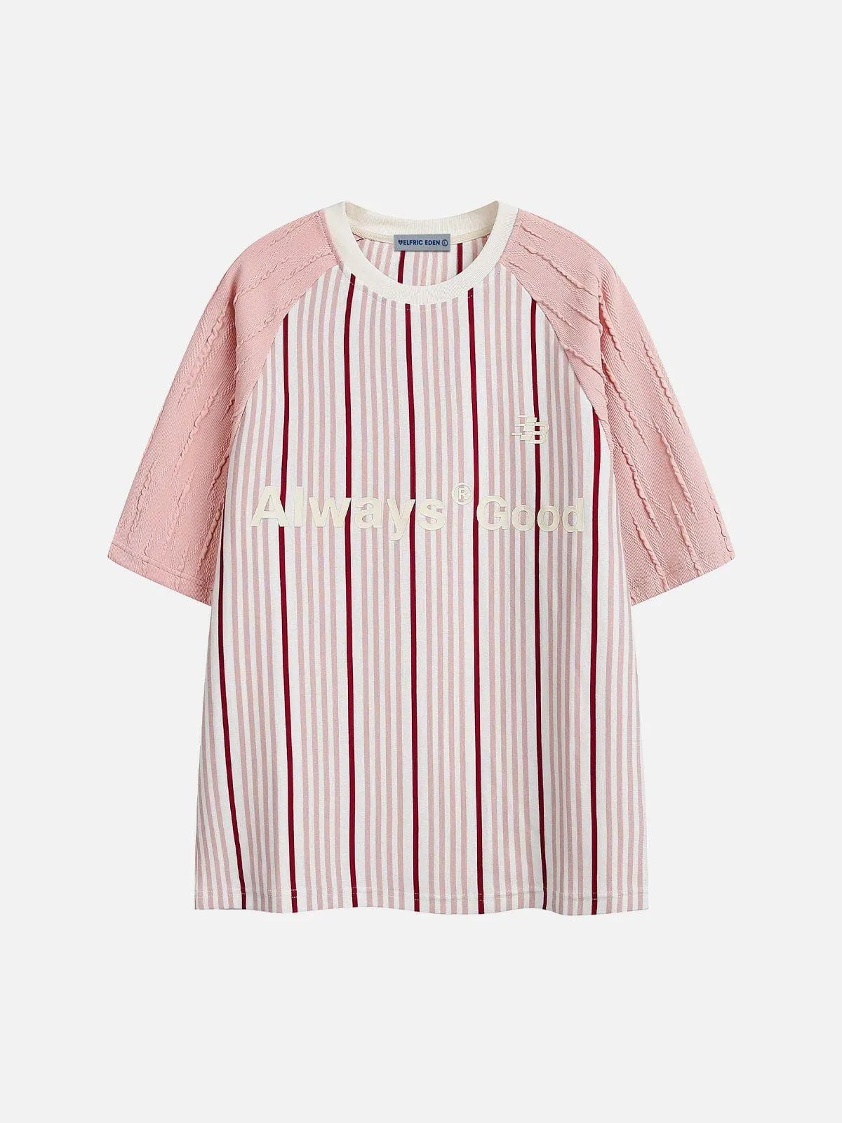 Aelfric Eden Stripe Texture Patchwork Tee sold by Aelfric Eden