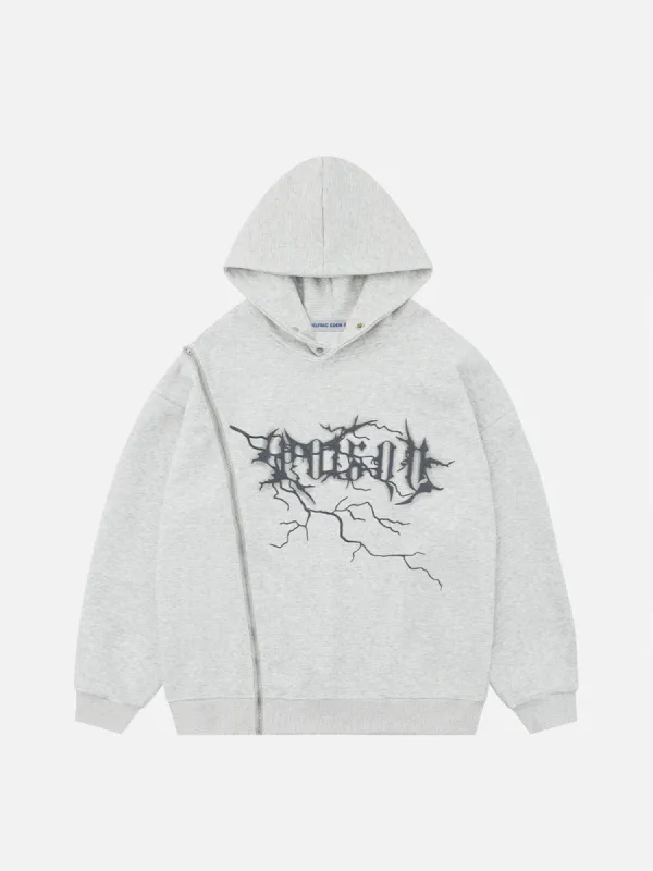 Aelfric Eden Lightning Print Hoodie sold by Aelfric Eden