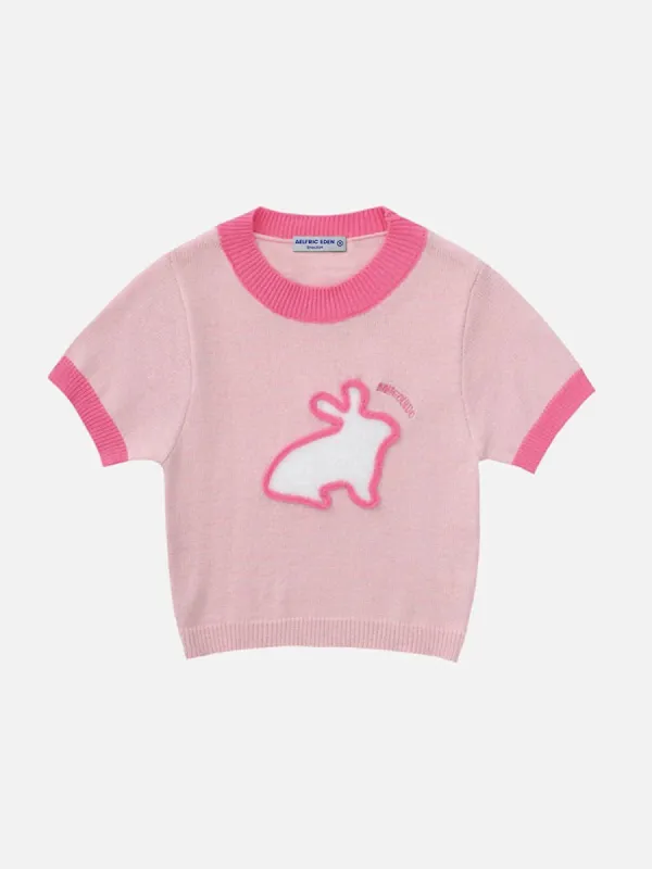 3D Dimensional Pattern Rabbit Tee sold by Aelfric Eden