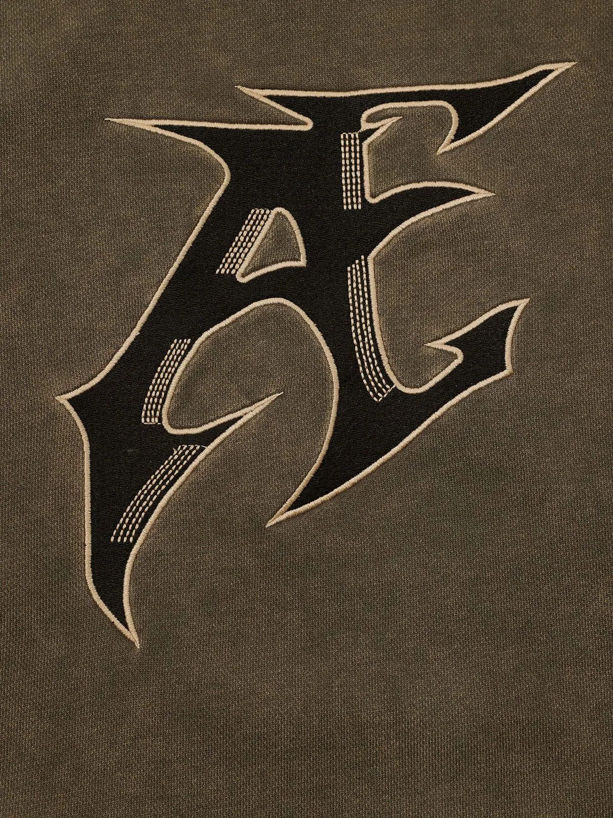 Aelfric Eden Oversized Embroidery Washed Pullover Hoodie sold by Aelfric Eden product image thumbnail 3