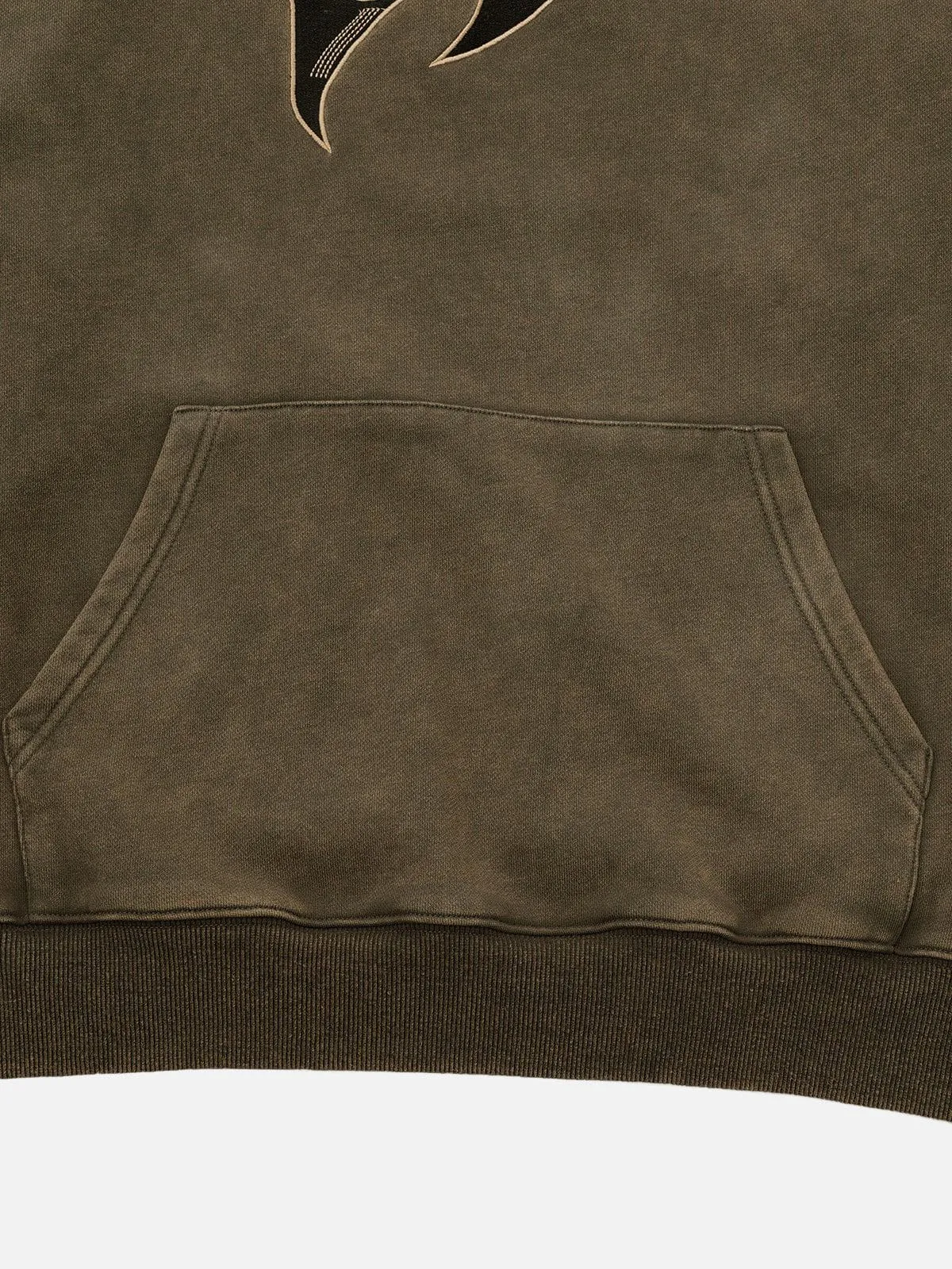 Aelfric Eden Oversized Embroidery Washed Pullover Hoodie sold by Aelfric Eden product image thumbnail 5