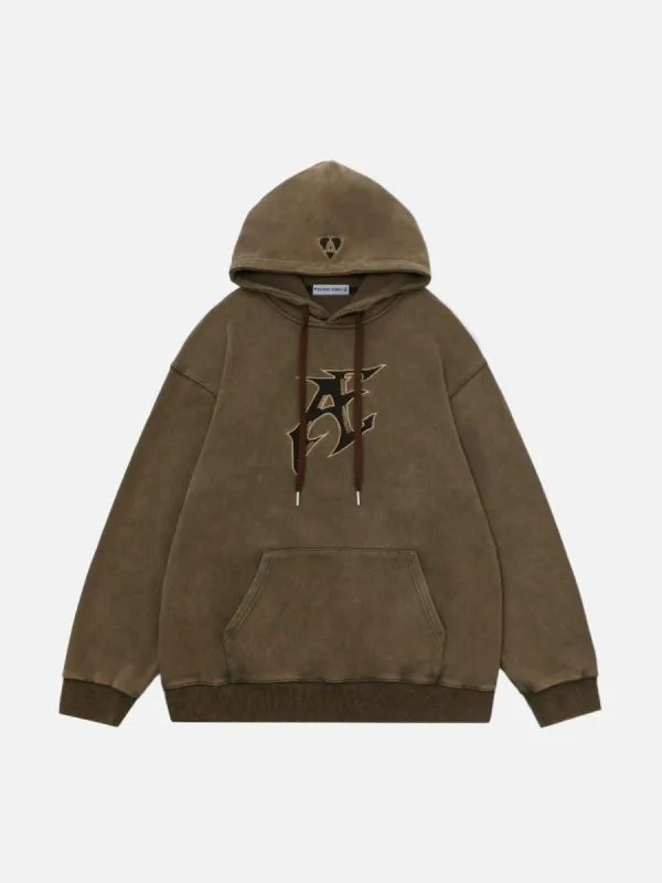 Aelfric Eden Embroidery Washed Pullover Hoodie sold by Aelfric Eden