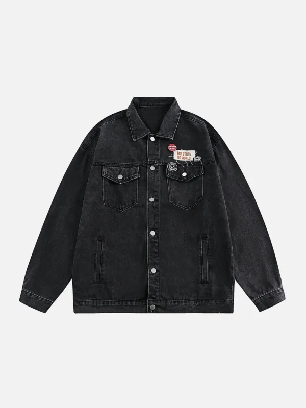 Aelfric Eden Vintage Washed Denim Jacket sold by Aelfric Eden