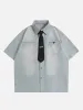Aelfric Eden Necktie Washed Short Sleeve Shirt sold by Aelfric Eden