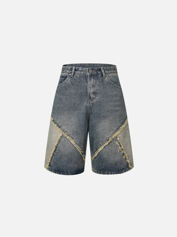 Aelfric Eden Irregular Fringe Washed Jorts sold by Aelfric Eden