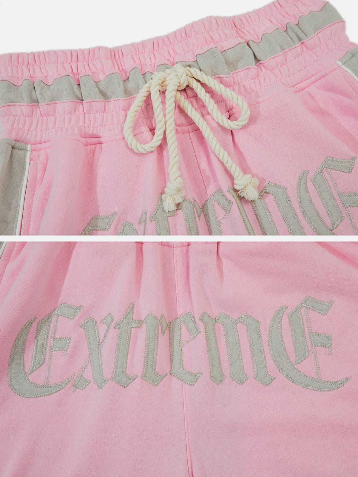 Aelfric Eden Patchwork Letter Embroidery Shorts sold by Aelfric Eden product image thumbnail 7